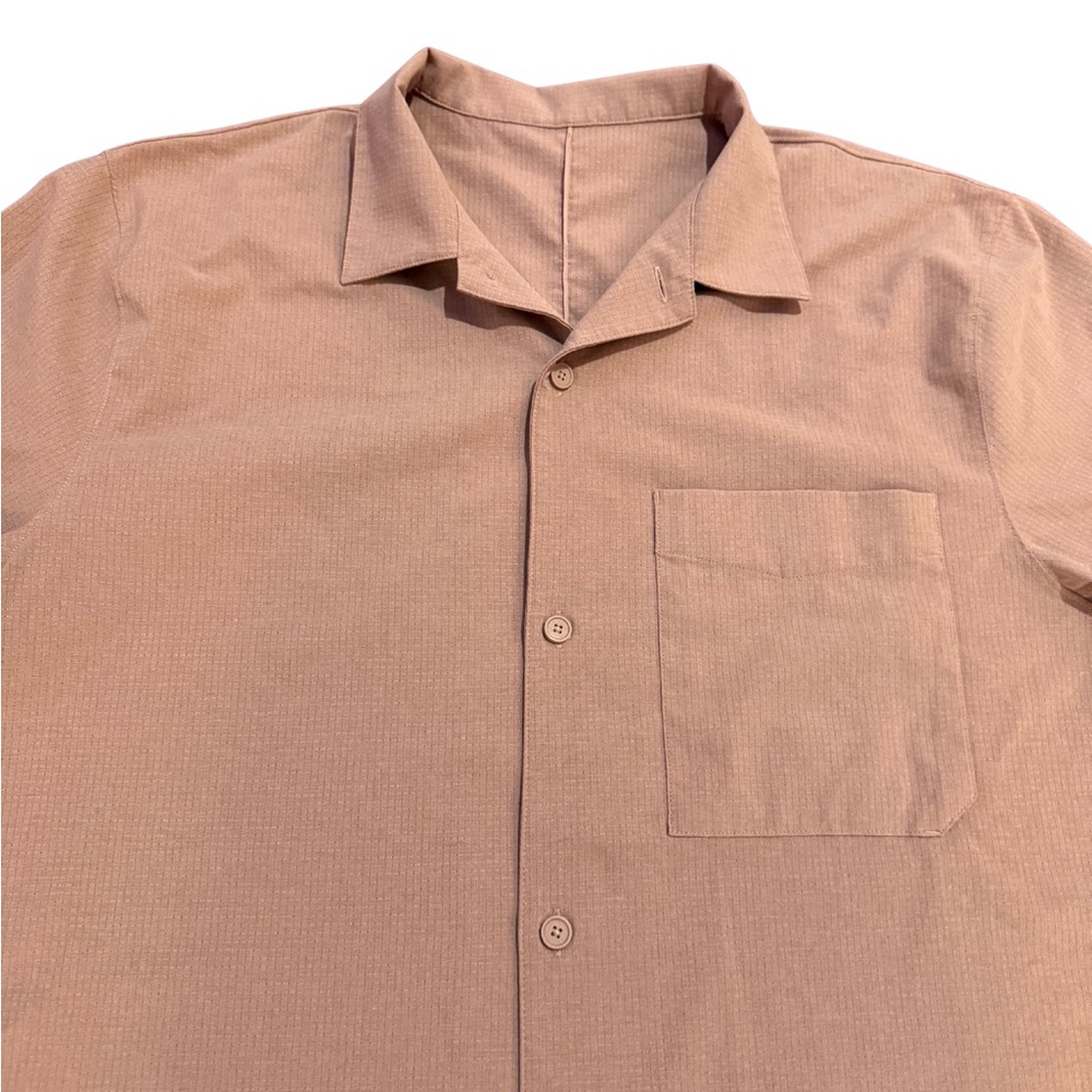 lululemon athletica Men's Casual Brown Button Down Shirt XL - Picture 3 of 5